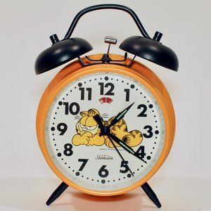 Vintage Garfield Alarm Clock Sunbeam 1976